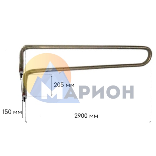 ТЭН 290 D 16/3,5 N 380 Ф15 мо 150